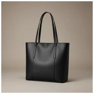Sac lycéenne cabas cuir fendu a4 - Vue 1 - sac lycéenne