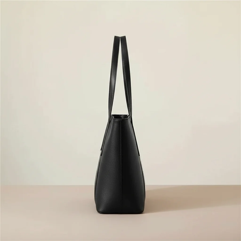Sac lycéenne cabas cuir fendu a4 - Vue 2 - sac lycéenne