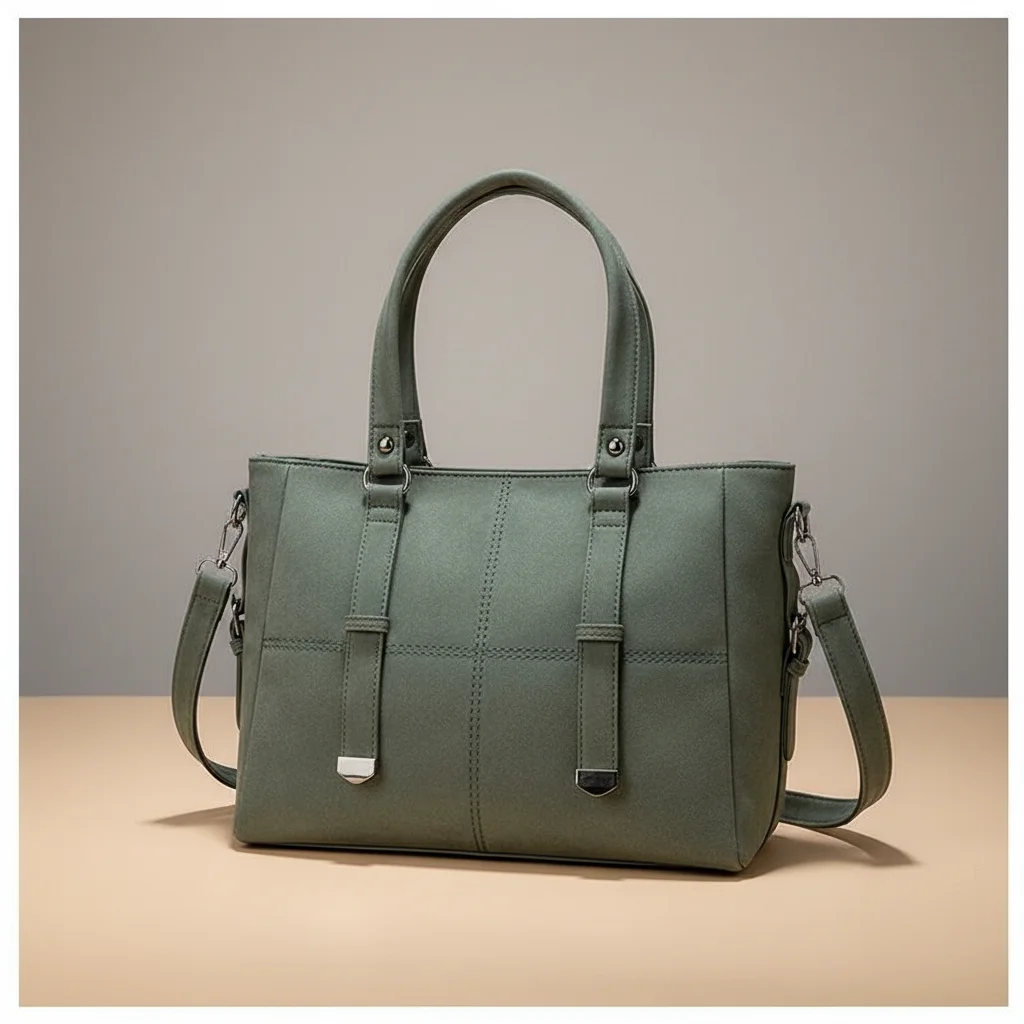 Sac lycéenne cabas daim synthétique bandoulière - Vue 10 - sac lycéenne
