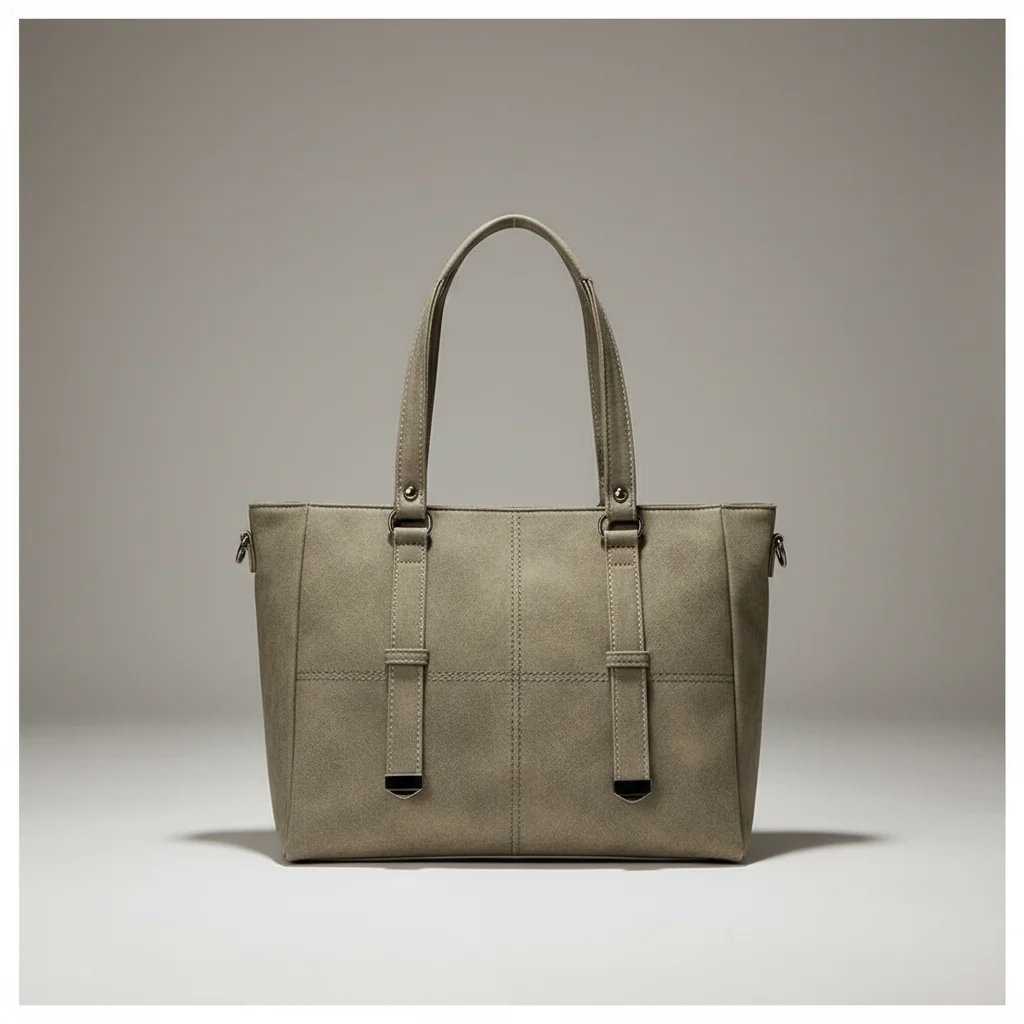 Sac lycéenne cabas daim synthétique bandoulière - Vue 11 - sac lycéenne