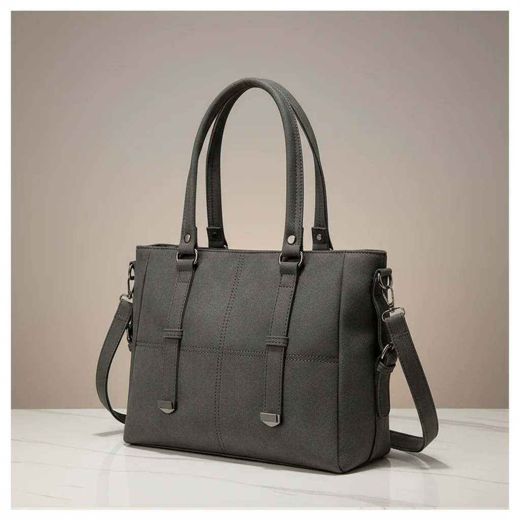 Sac lycéenne cabas daim synthétique bandoulière - Vue 12 - sac lycéenne