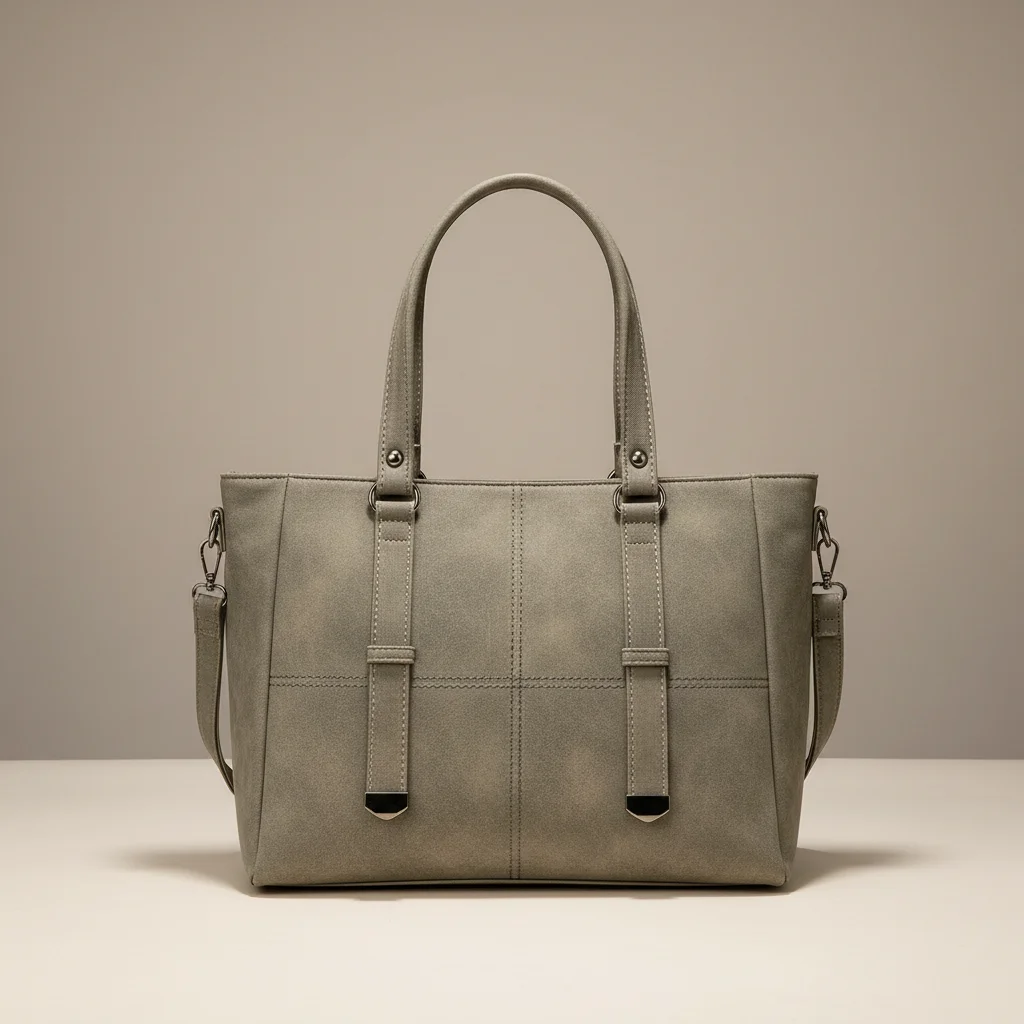 Sac lycéenne cabas daim synthétique bandoulière - Vue 9 - sac lycéenne