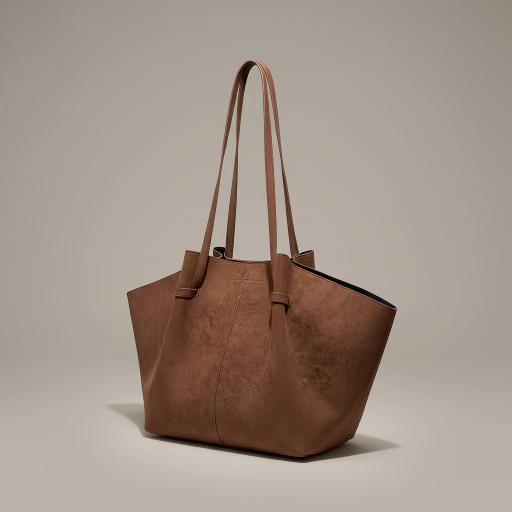 Sac lycéenne cabas daim synthétique confortable - Vue 1 - sac lycéenne