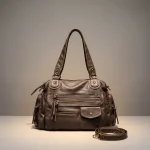 Sac lycéenne cabas simili cuir élégant - Vue 1 - sac lycéenne