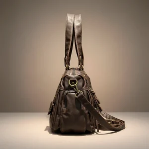 Sac lycéenne cabas simili cuir élégant - Vue 2 - sac lycéenne