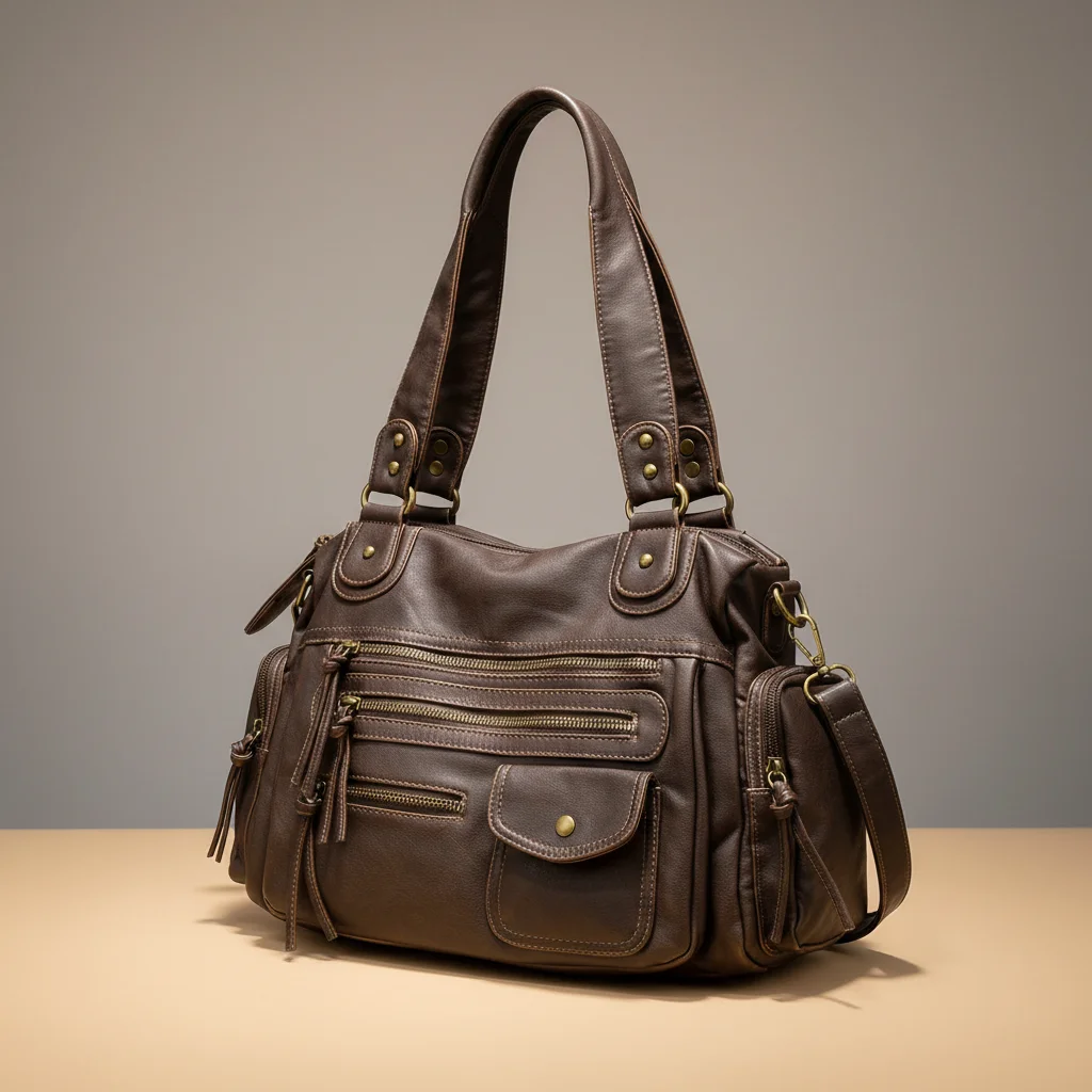 Sac lycéenne cabas simili cuir élégant - Vue 6 - sac lycéenne