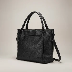 Sac lycéenne cabas simili cuir rock - Vue 1 - sac lycéenne