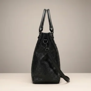 Sac lycéenne cabas simili cuir rock - Vue 2 - sac lycéenne