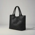 sac lycéenne cabas similicuir effet tressé - Vue 1 - sac lycéenne
