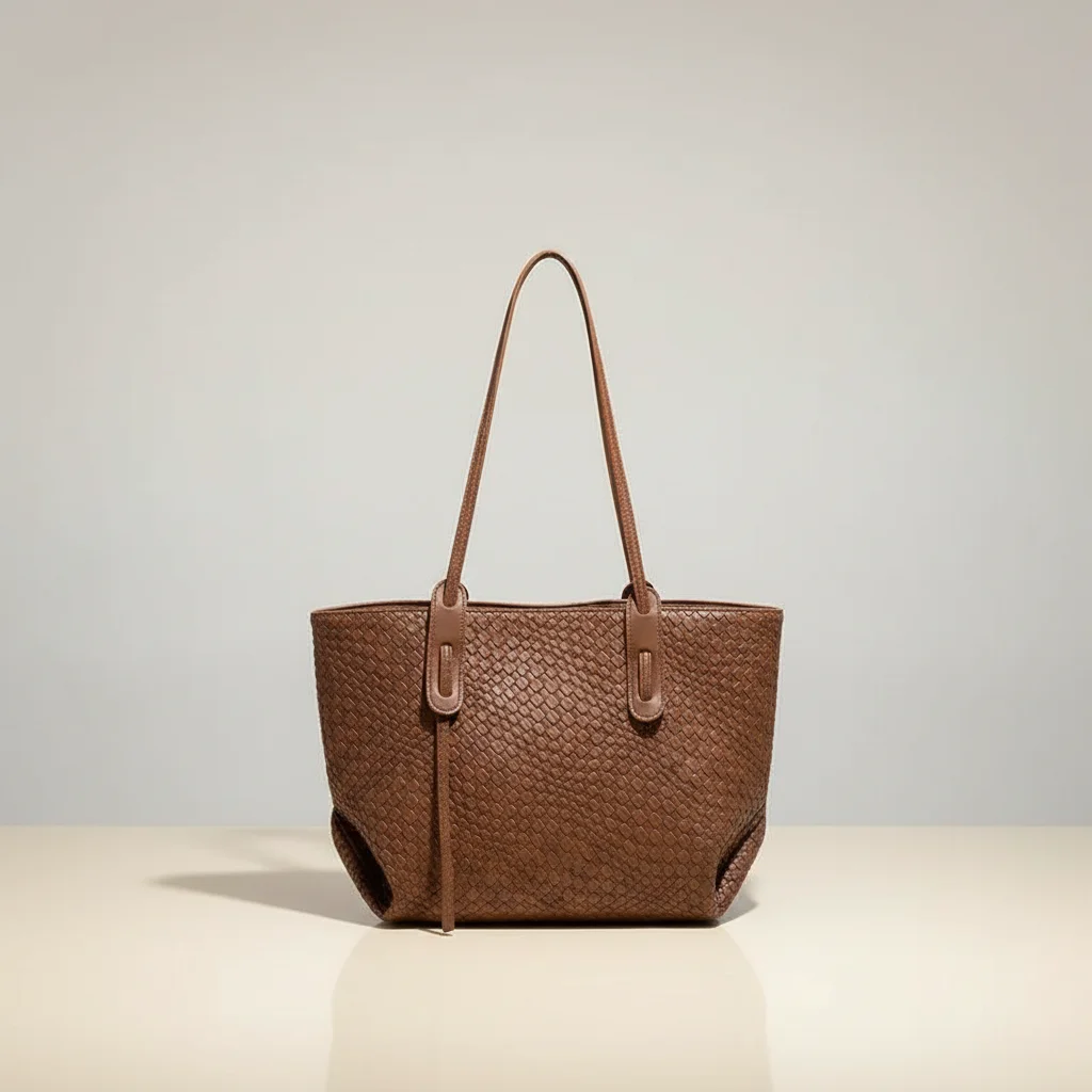Sac lycéenne cabas tressé similicuir - Vue 10 - sac lycéenne
