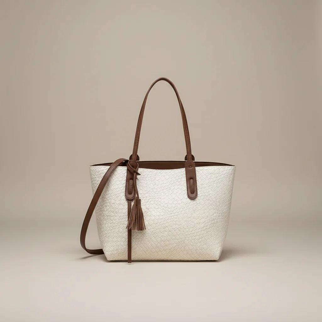 Sac lycéenne cabas tressé similicuir - Vue 11 - sac lycéenne