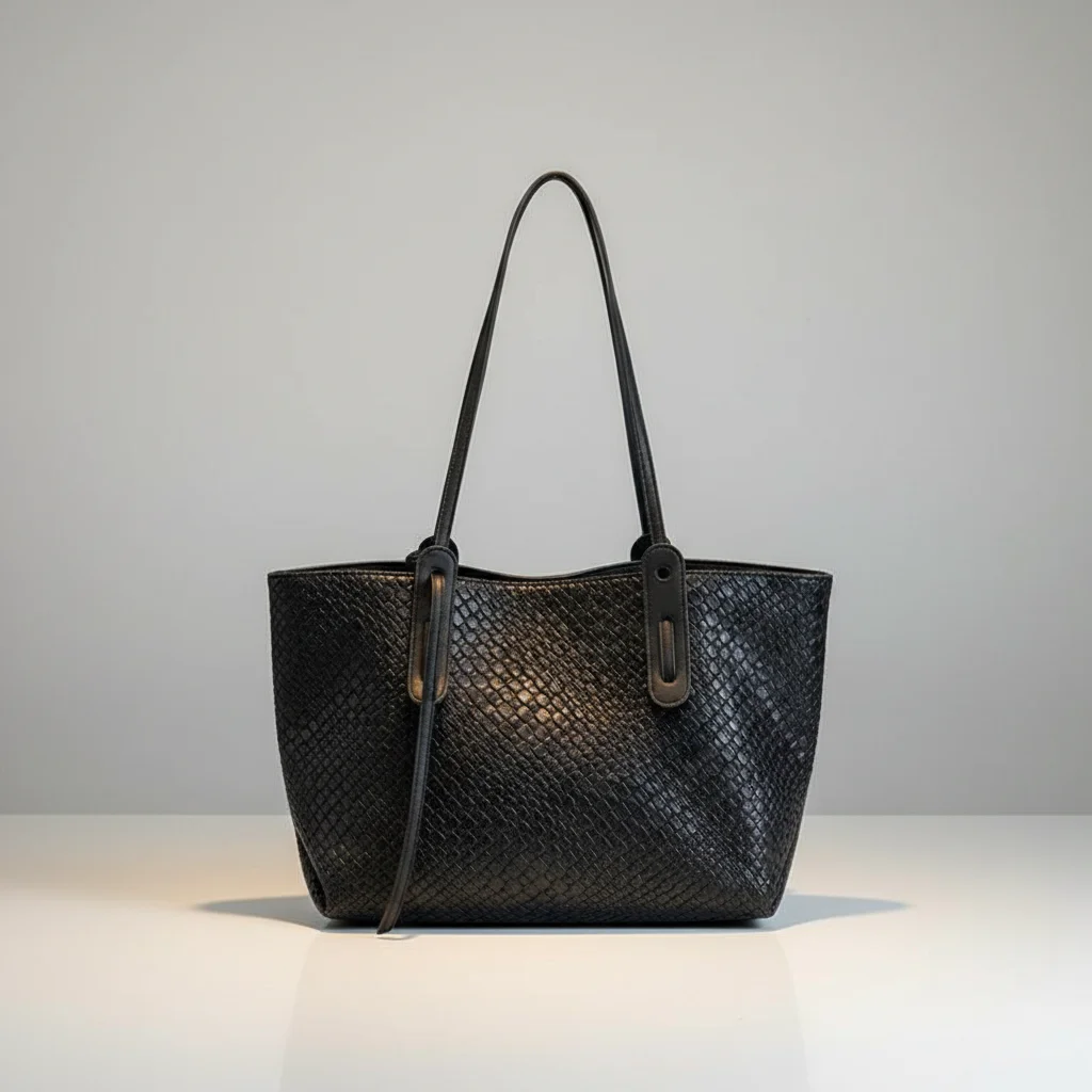 Sac lycéenne cabas tressé similicuir - Vue 2 - sac lycéenne