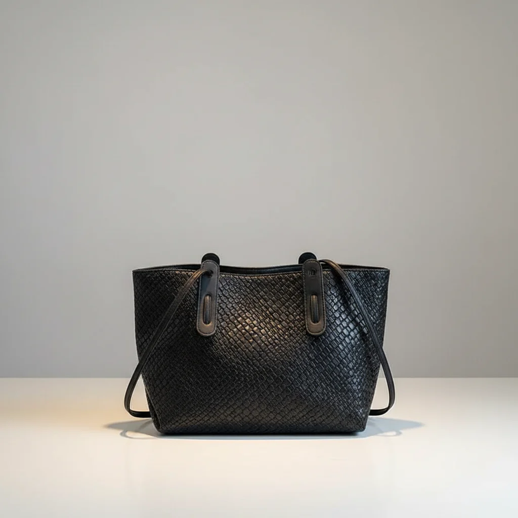 Sac lycéenne cabas tressé similicuir - Vue 3 - sac lycéenne