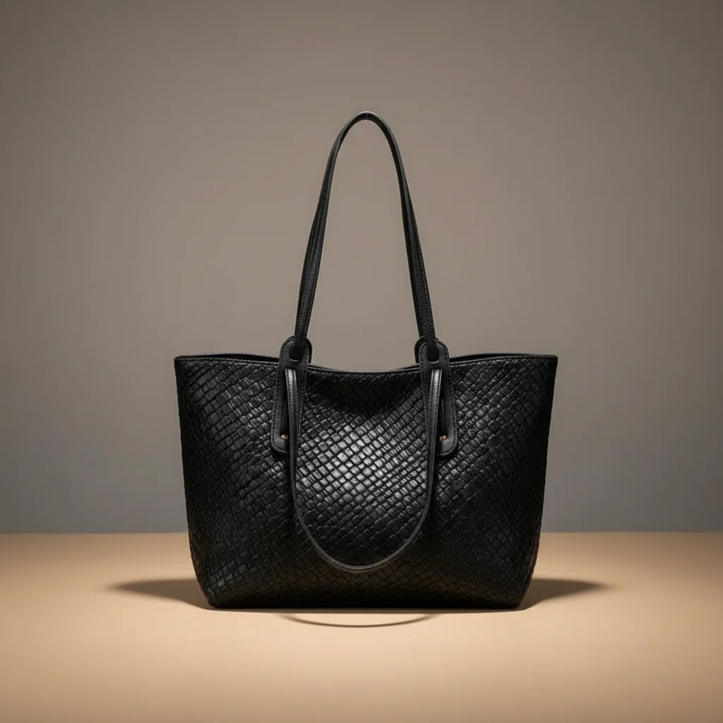 Sac lycéenne cabas tressé similicuir - Vue 6 - sac lycéenne