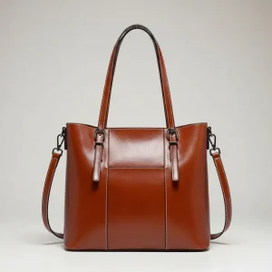 Sac lycéenne cuir élégant bandoulière - Vue 1 - sac lycéenne