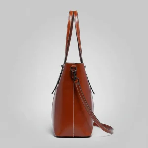 Sac lycéenne cuir élégant bandoulière - Vue 2 - sac lycéenne