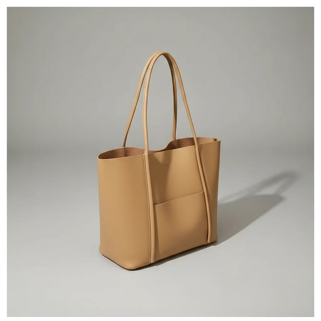 sac lycéenne cuir fendu business - Vue 3 - sac lycéenne