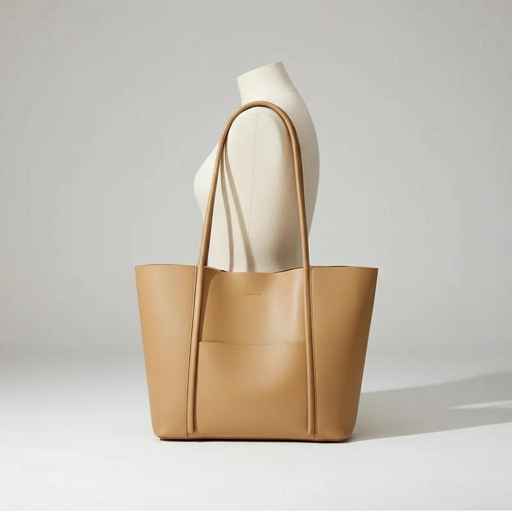 sac lycéenne cuir fendu business - Vue 5 - sac lycéenne