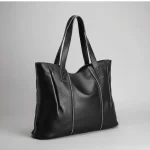 Sac lycéenne cuir fendu grande capacité - Vue 1 - sac lycéenne
