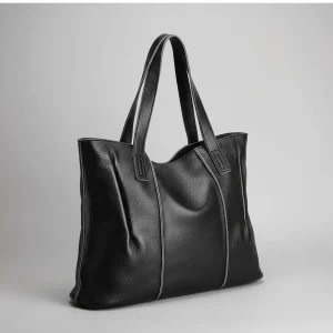 Sac lycéenne cuir fendu grande capacité - Vue 1 - sac lycéenne