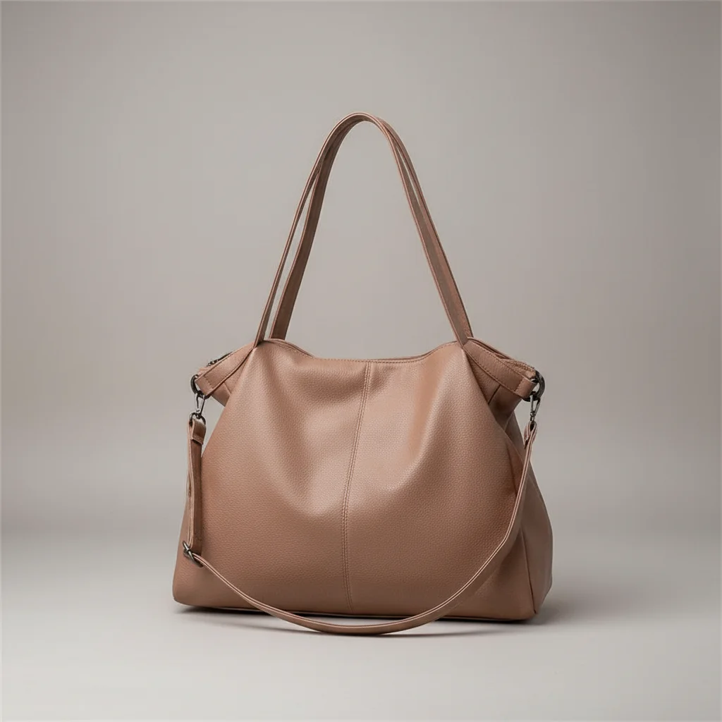 sac lycéenne cuir pu souple bandoulière - Vue 1 - sac lycéenne