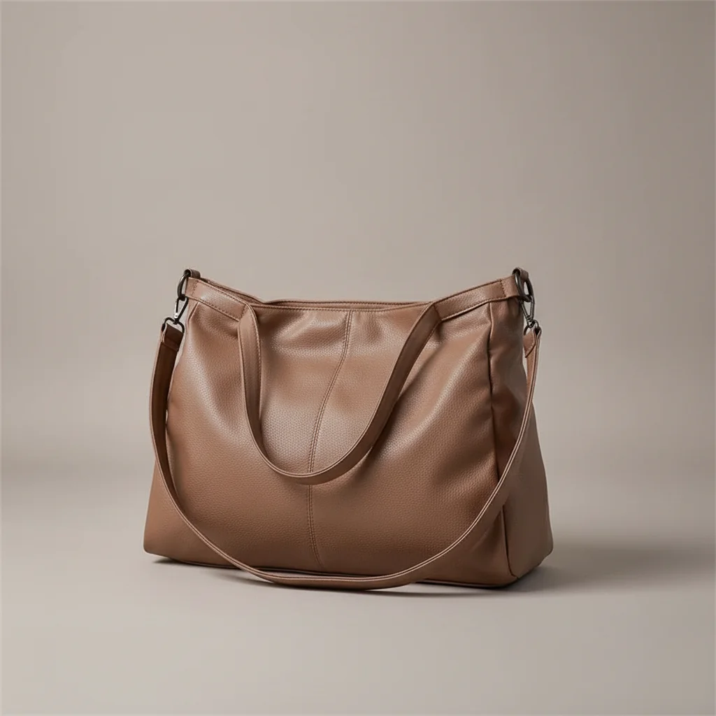 sac lycéenne cuir pu souple bandoulière - Vue 4 - sac lycéenne