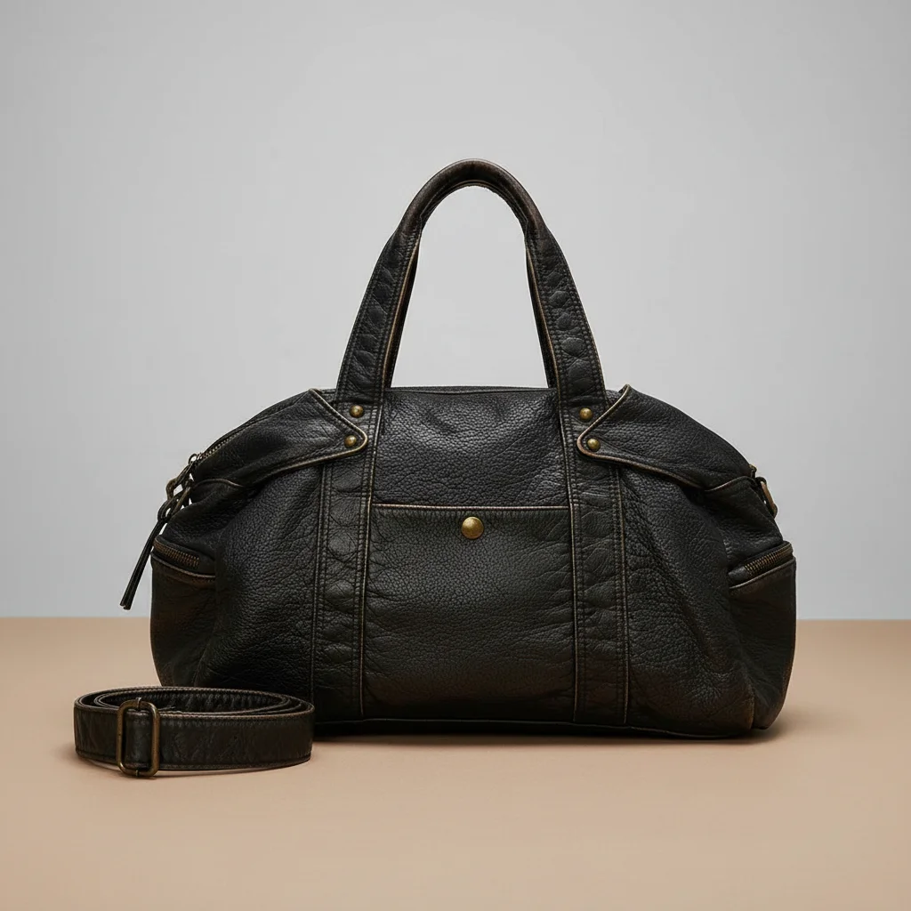Sac lycéenne cuir synthétique 15 pouces - Vue 1 - sac lycéenne
