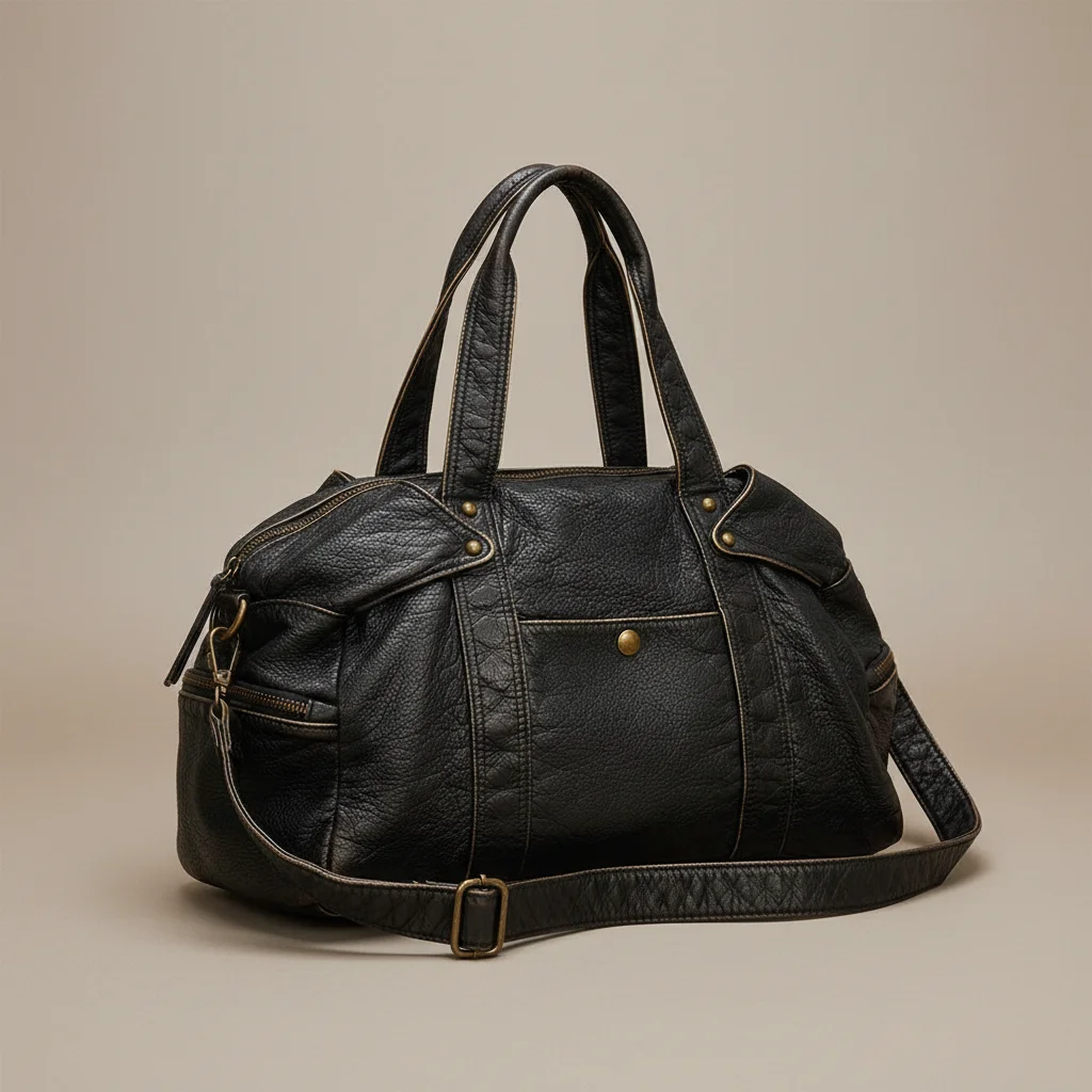 Sac lycéenne cuir synthétique 15 pouces - Vue 3 - sac lycéenne