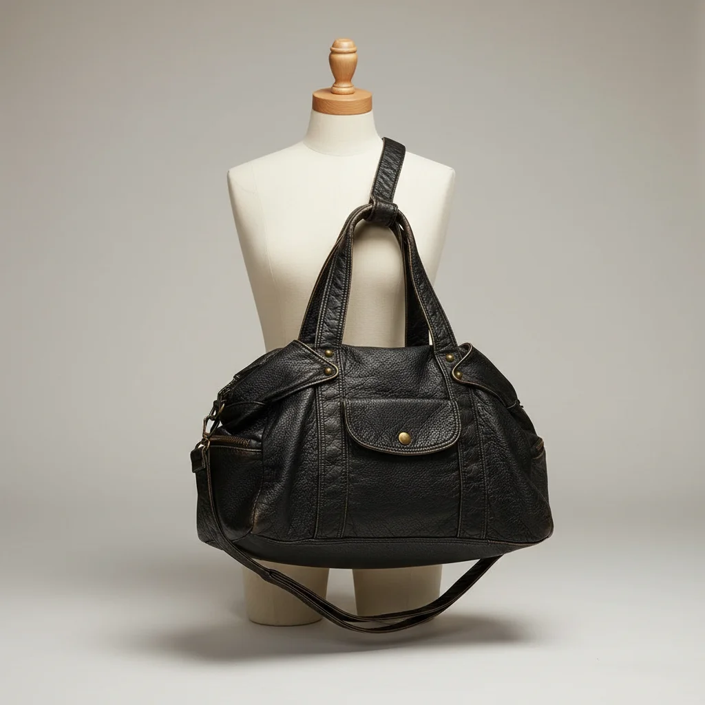Sac lycéenne cuir synthétique 15 pouces - Vue 5 - sac lycéenne