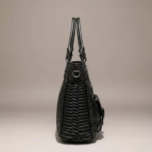 Sac lycéenne cuir synthétique structuré - Vue 2 - sac lycéenne