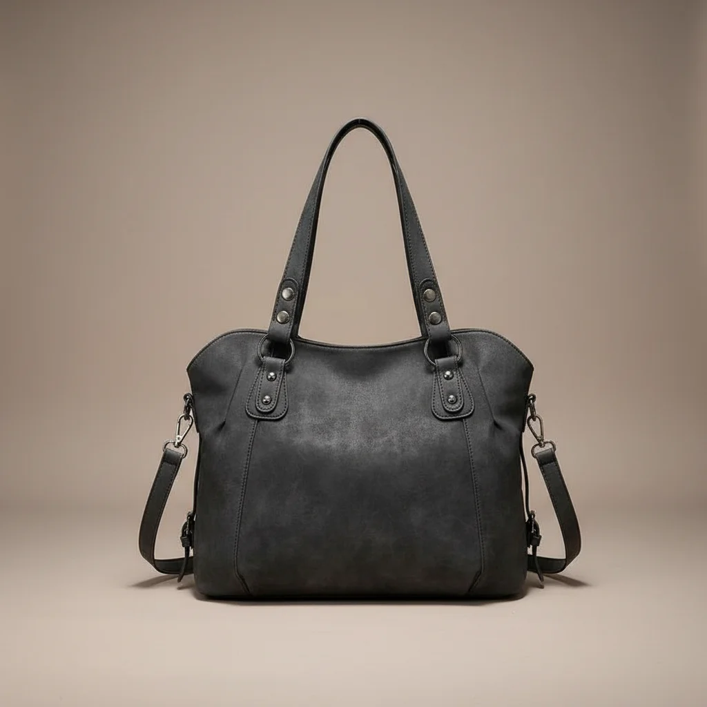 Sac lycéenne daim synthétique bandoulière ajustable - Vue 6 - sac lycéenne