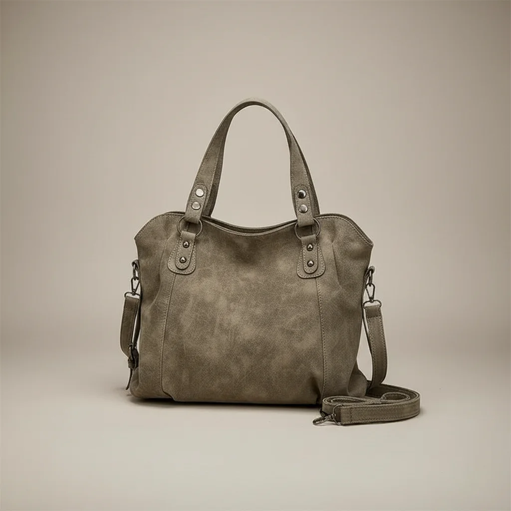 Sac lycéenne daim synthétique bandoulière ajustable - Vue 8 - sac lycéenne