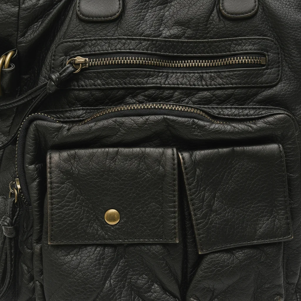 Sac lycéenne grand format vintage - Vue 4 - sac lycéenne