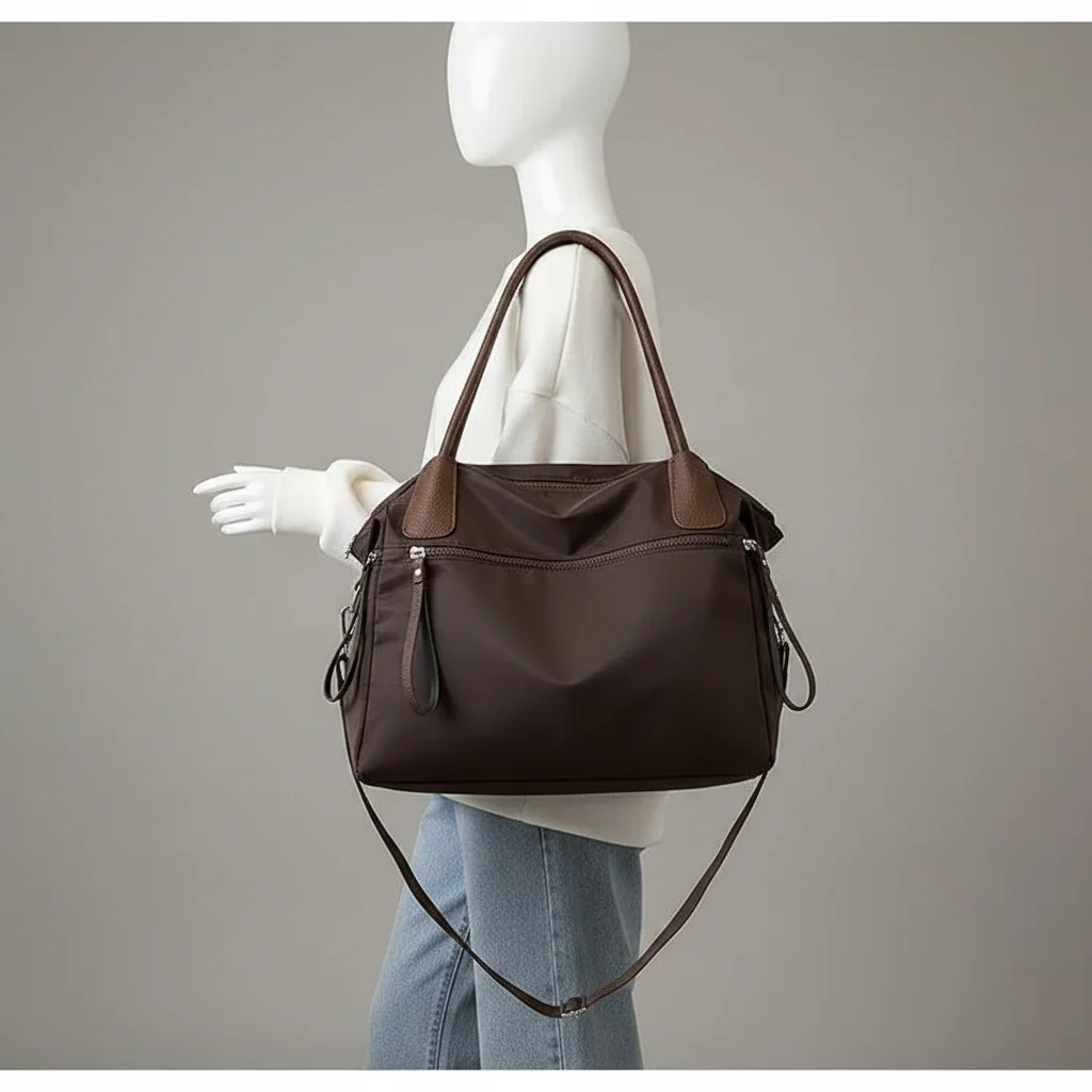 Sac lycéenne nylon imperméable moderne - Vue 5 - sac lycéenne