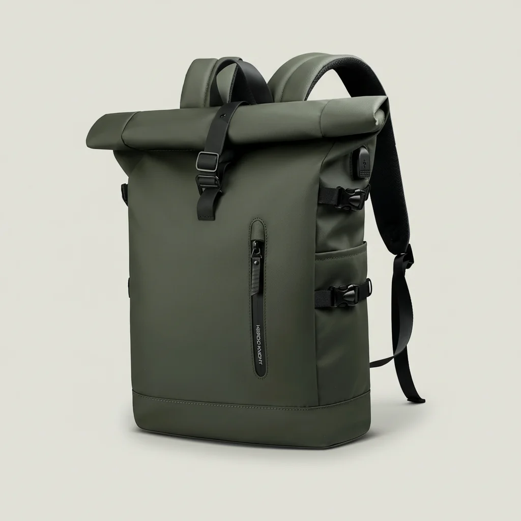 Sac lycéenne roll top imperméable 27l - Vue 19 - sac lycéenne
