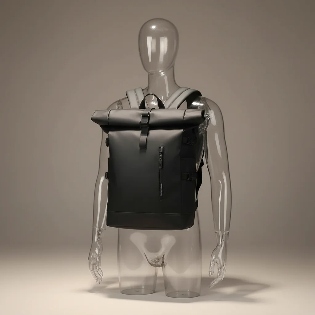 Sac lycéenne roll top imperméable 27l - Vue 5 - sac lycéenne