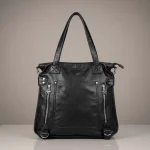 sac lycéenne simili cuir bandoulière grande capacité - Vue 1 - sac lycéenne