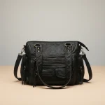 Sac lycéenne simili cuir bandoulière quotidien - Vue 1 - sac lycéenne