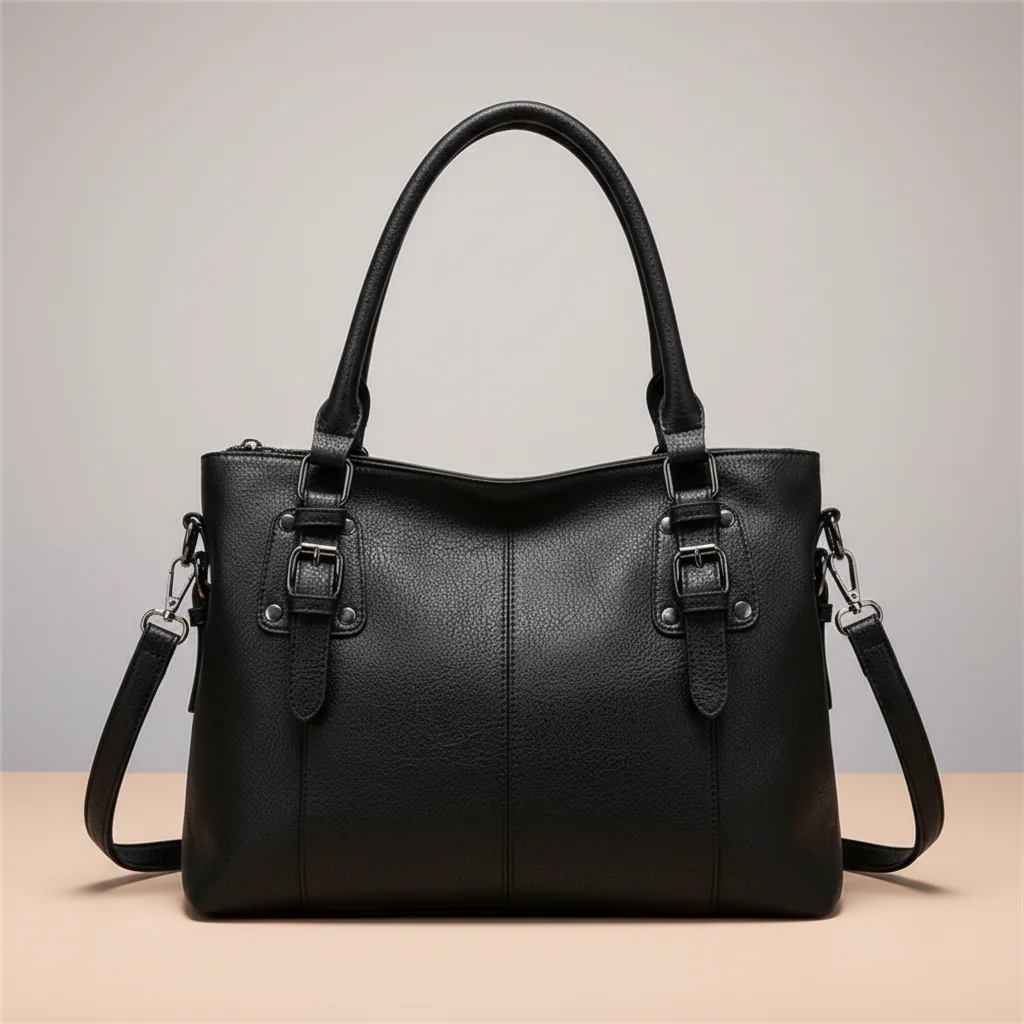 sac lycéenne simili cuir bandoulière rétro - Vue 7 - sac lycéenne