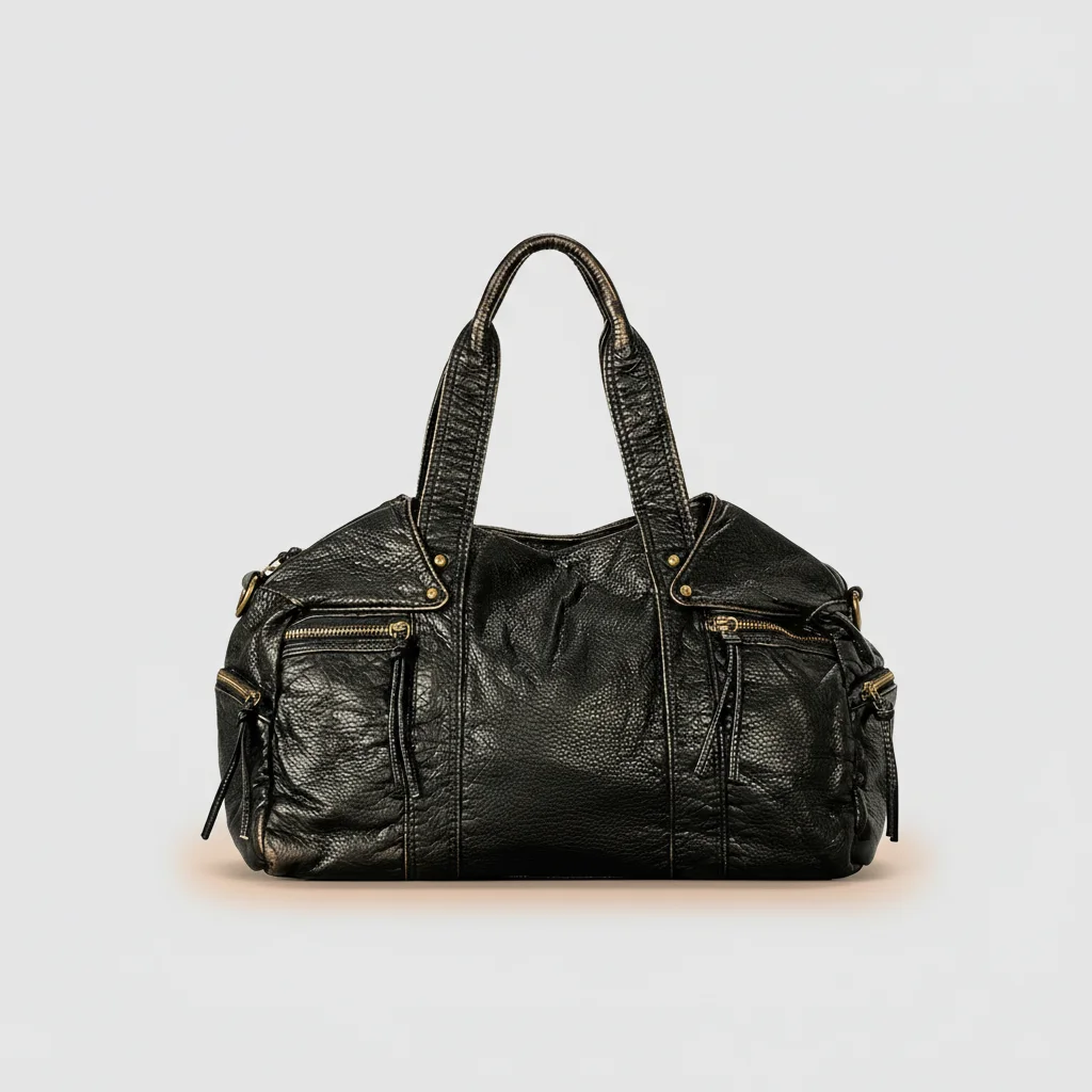 Sac lycéenne simili cuir grand format - Vue 6 - sac lycéenne