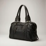 sac lycéenne simili cuir vintage 37cm - Vue 1 - sac lycéenne