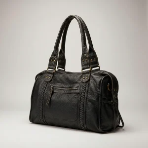 sac lycéenne simili cuir vintage 37cm - Vue 1 - sac lycéenne