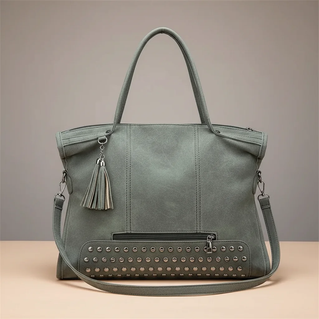 sac lycéenne simili daim bandoulière confort - Vue 1 - sac lycéenne