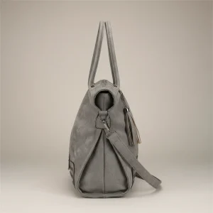 sac lycéenne simili daim bandoulière confort - Vue 2 - sac lycéenne