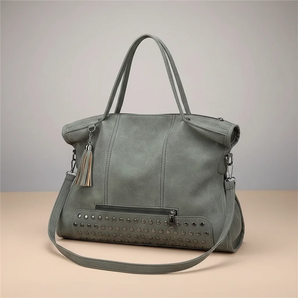 sac lycéenne simili daim bandoulière confort - Vue 3 - sac lycéenne