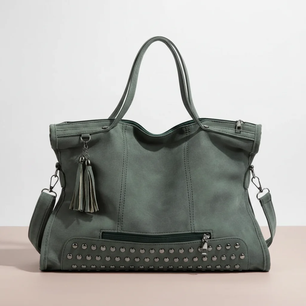 sac lycéenne simili daim bandoulière confort - Vue 7 - sac lycéenne