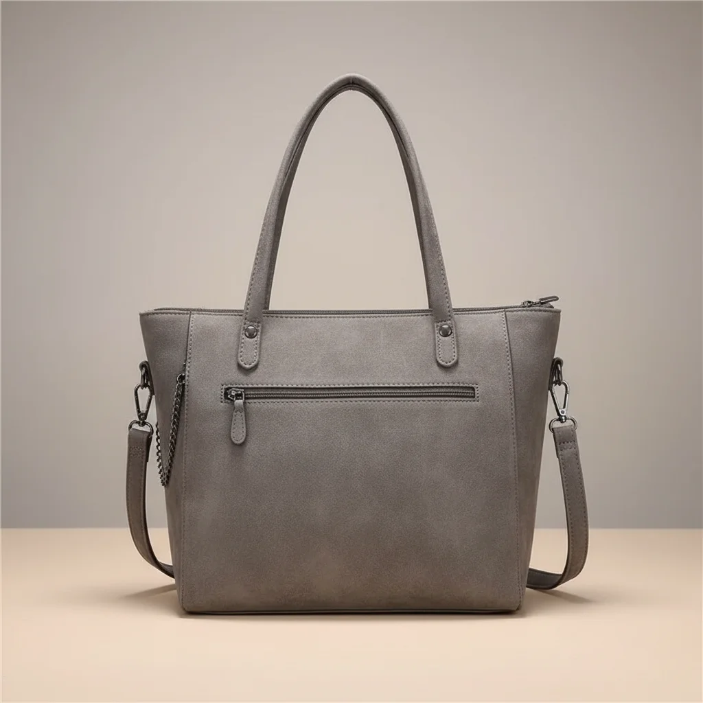 sac lycéenne simili daim bandoulière confort - Vue 9 - sac lycéenne