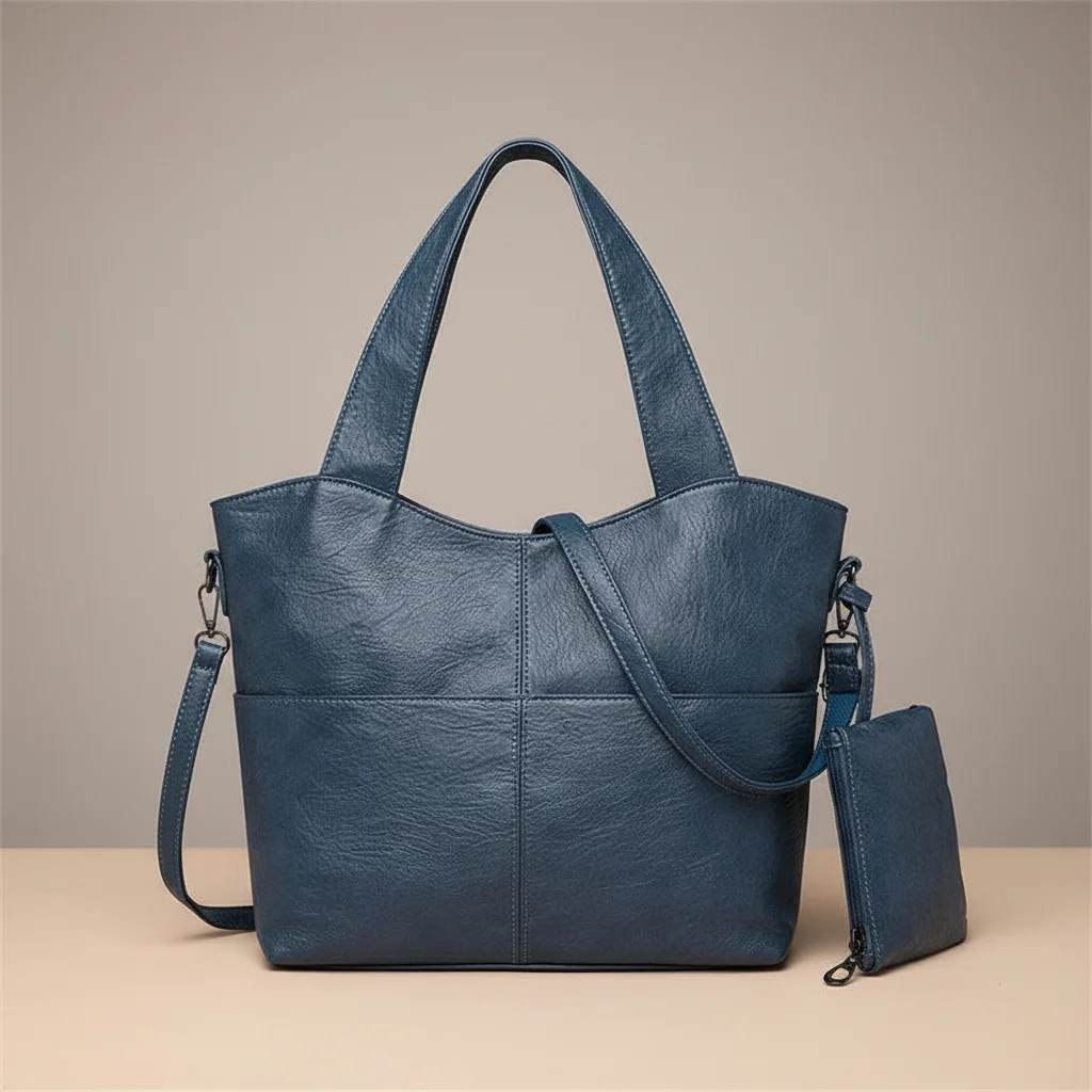 Sac lycéenne similicuir bandoulière structuré - Vue 10 - sac lycéenne
