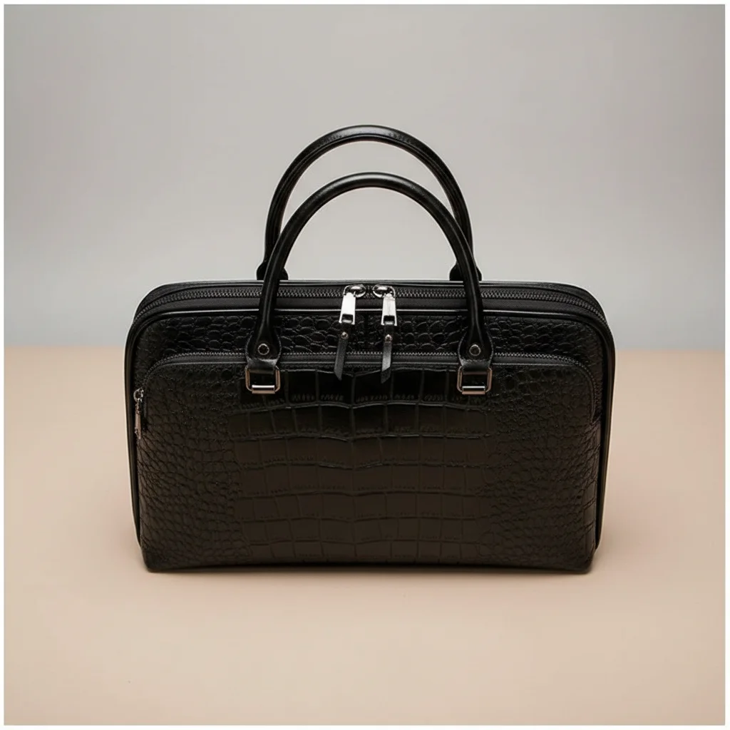 Sac lycéenne similicuir 15 pouces structuré - Vue 3 - sac lycéenne