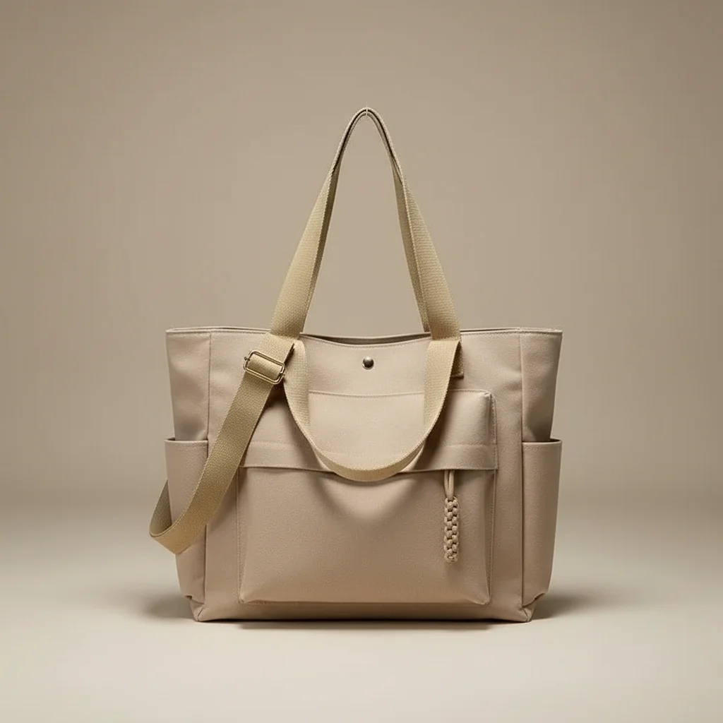 Sac lycéenne toile grande capacité - Vue 2 - sac lycéenne